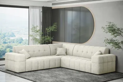Produktbild von Kaiser Möbel Ecksofa Corner Eckouch Wohnzimmer NIMES stilvol viele farben Stoff Perfect Harmony Ecru