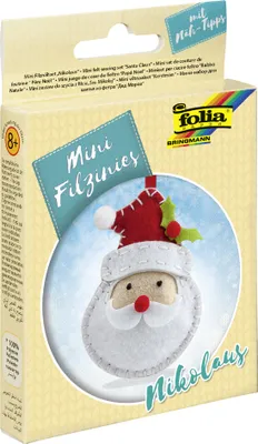 Produktbild von folia Mini Filz-Nähset "Filzinies" 14-teilig Nikolaus