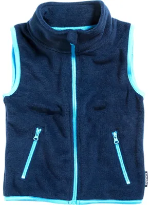 Produktbild von Playshoes Fleece Weste Uni Kinder Outdoor-Oberteil, marine, 152