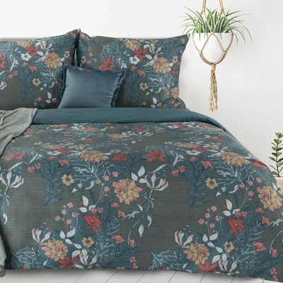 Produktbild von Design91 Bettwäschegarnitur Bettwäsche LEA 02 220x200 cm 3 TLG SET: mit 2 Kissenbezüge 70x80 cm