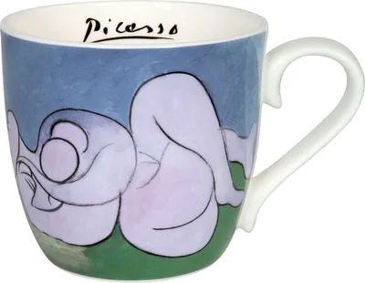 Produktbild von Könitz Becher Picasso - la siesta, Kaffeebecher, Tasse, Kaffeetasse, Bone China, 450 ml, 11 2 057 2579