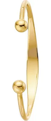 Produktbild von Modischer 9 Karat (375) Gold Baby - Torque Armreif - 5mm; TRS20513