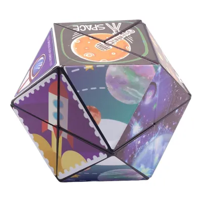 Produktbild von Space Polygon Fidget Toy Puzzle Würfel im Weltraum Design