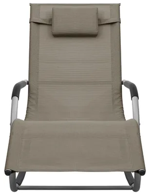Produktbild von vidaXL Sonnenliege Textilene Taupe und Grau