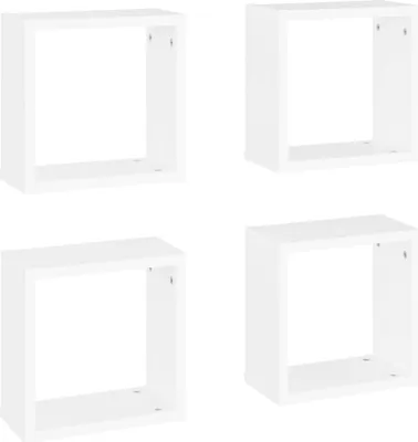 Obrázok produktu pre vidaXL Police z kociek 4 ks. Biele 30x15x30 cm