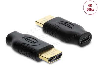 Obrázek produktu pro DeLOCK 61075, USB Type-C, HDMI, Černá