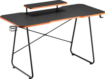 Produktbild von Gaming-Tisch mit NanoRS-Monitorablage, 50kg max, Höhe 850mm, schwarz, RS170