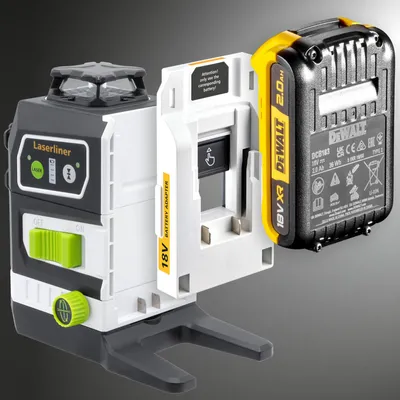 Produktbild von Laserliner Kreuzlinien-Laser Multi-18V-Serie + PowerAdapter DeWalt
