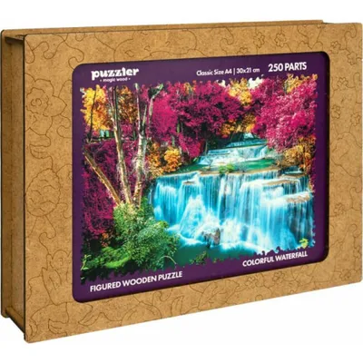 Image de PUZZLES DE COULEUR EN BOIS - Cascade colorée