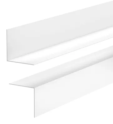 Produktbild von Minimalistische PVC-Sockelleiste – hart, weiß, 35x18 mm, 275 cm - Quest