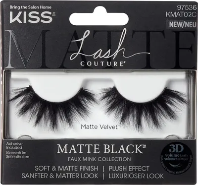 Produktbild von Kuss Lash Couture Matte Black Collection Wimpern - Velvet