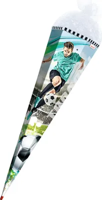 Produktbild von ROTH Schultüte "Fußballstar" eckig 850 mm mit Effekt