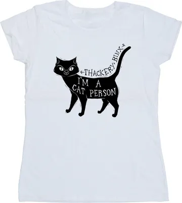 Produktbild von Disney - "Hocus Pocus A Cat Person" T-Shirt für Damen BI48486 (L) (Weiß)