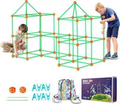 Immagine prodotto di set di costruzioni per bambini da 140 pezzi - Set di costruzioni creative per bambini - Giocattoli per costruire e costruire