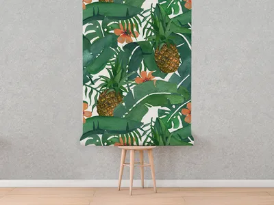 Produktbild von Coloray Fototapete 104x70 cm Latextapete Magicstick - Ananas Ananas