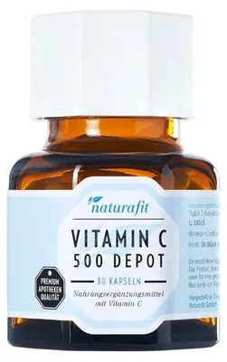 Produktbild von naturafit Vitamin C 500 Depot Kapseln, 30 St. Kapseln
