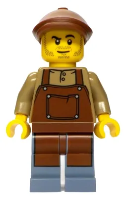 Produktbild von LEGO Minifigur Merchant Boat Mechanic - Male, Dark Tan Shirt with (bdp204)