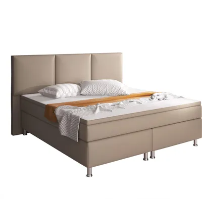 Produktbild von Inter Handels Boxspringbett Oslo 180x200 cm Kunstleder muddy