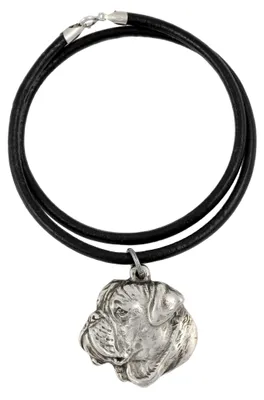 Produktbild von Bullmastiff II - Halskette mit Hund, versilberter Anhänger für Hundefans, einzigartiger Schmuck der Marke Art-Dog
