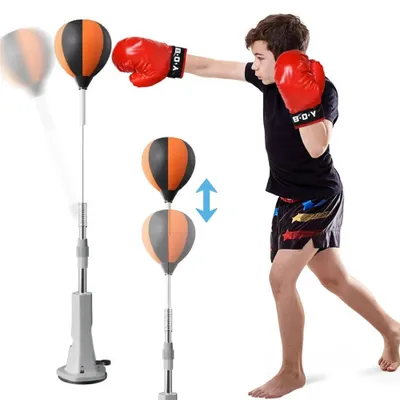 Produktbild von Boxsack für Indoor Training - Verstellbarer Punchingball - Agility- und Reaktionstraining - Trainingshilfe