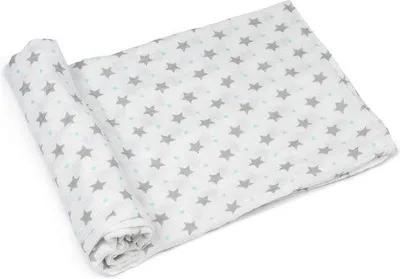 Obrázok produktu pre Mäkká detská deka 120 x 120 cm s hviezdicovým vzorom