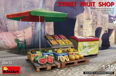 Productafbeelding van MiniArt 1:35 Obststand, plastic modelbouw