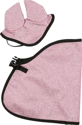 Produktbild von My Hobby Horse - Decke & Fliegenhaube für Steckenpferde - glitter rosa