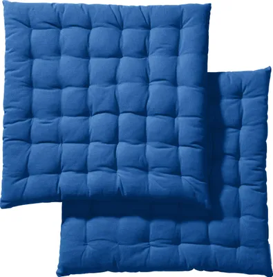 Produktbild von REDBEST Stuhlkissen 2er-Pack blau 40x40x3 cm