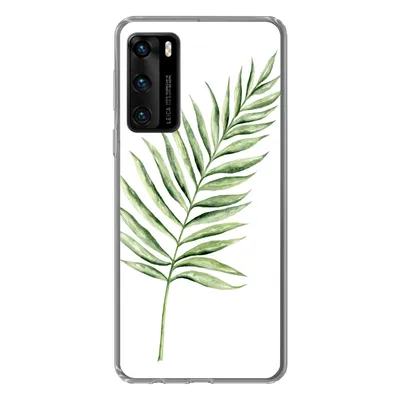 Produktbild von MuchoWow® Handyhülle Schutzhülle Hülle für Huawei P40 Pflanze - Aquarell Silikon Softcase Handy Hülle - Handytasche