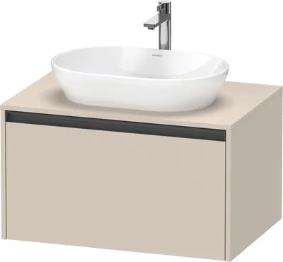 Produktbild von Duravit Ketho.2 Wastafelonderkast 80x55x45,9 cm Supermat Taupe