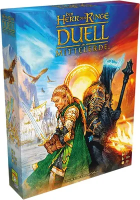 Produktbild von Repos Production - Der Herr der Ringe: Duell um Mittelerde Brettspiel Strategisches für 2 Spieler Erstellt von Antoine Bauza und Bruno Cathala Ab 10