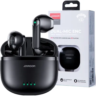 Produktbild von Joyroom Kopfhörer Tws Wireless Enc Wasserdicht Ipx4 Bluetooth 5.3 Schwarz (Jr-Tl11)