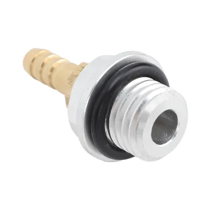 Immagine prodotto di Adattatore del raccordo della pompa del carburante, raccordo del connettore del raccordo della pompa del carburante, connettore della linea del raccordo della pompa del carburante, porta del regolatore della filettatura diritta dell'olio, connettore del raccordo della pompa del carburante da 8 mm, kit di raccordo del raccordo della pompa del carburante