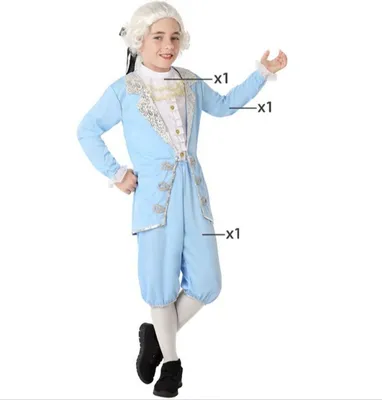 Image de Costume enfant courtisane bleu ciel - 3-4 ans