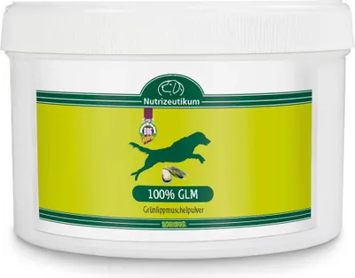 Produktbild von 250g Schecker 100% GLM Grünlippmuschel-Pulver - gemahlen- für die Gelenke der Hunde