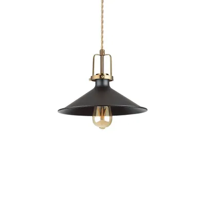 Produktbild von Aufhängung Industrial-Minimal Eris-3 Metall Schwarz 1 Licht E27