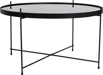 Produktbild von Couchtisch >Venezia< in Schwarz, Glas - 70x40x70cm (BxHxT)