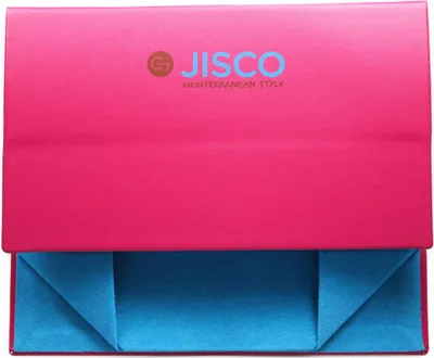 Image de Etui à soufflet de Jisco en rose magenta & bleu clair petit