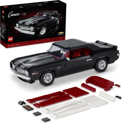 Immagine prodotto di LEGO 10304 Icons Chevrolet Camaro Z28, kit di modellini di muscle car americana personalizzabile per adulti, ottimo regalo per auto d'epoca
