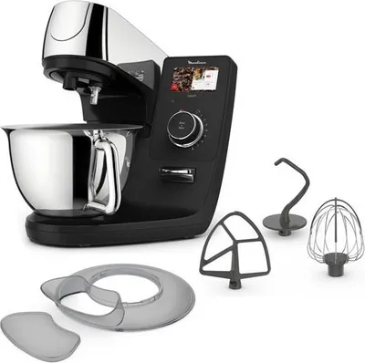 Produktbild von Moulinex QA950D10, Standmixer, Schwarz, Edelstahl, Kneten, Mixen, Rührer, 5,5 l, Berührung, Edelstahl