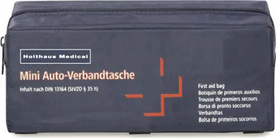 Produktbild von Holthaus Medical Mini KFZ Auto Verbandtasche DIN 13164 Verbandskasten