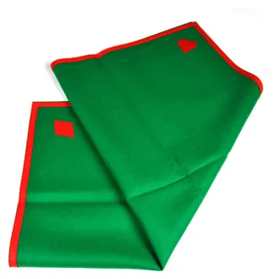 Productafbeelding van Fournier vilten speelmat voor kaarten en bordspellen, 90x90 cm, groen. Groen, one size