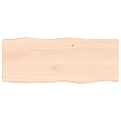 Produktbild von vidaXL Tischplatte 100x40x(2-4) cm Massivholz Unbehandelt Baumkante