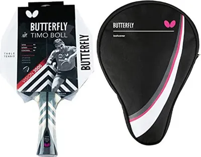 Produktbild von Butterfly 1x Timo Boll Vision 3000 Tischtennisschläger + Tischtennishülle Drive Case