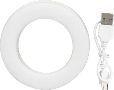 Zdjęcie produktu dla XJ-19 Przenośna ładowalna lampa pierścieniowa 40 LED do selfie z aparatem fotograficznym 3200K-6500K do makijażu telefonu komórkowego podczas koncertu na żywo