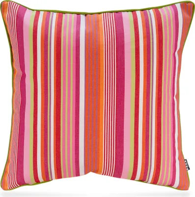Produktbild von H.O.C.K. Yucatan Outdoor Kissen mit Keder 50x50cm pink stripes sun