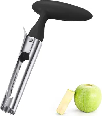 Produktbild von Frisur-Apparat für Obst und Gemüse - mit Ergonomischem Griff - 1 Stück - Schwarz - Edelstahl