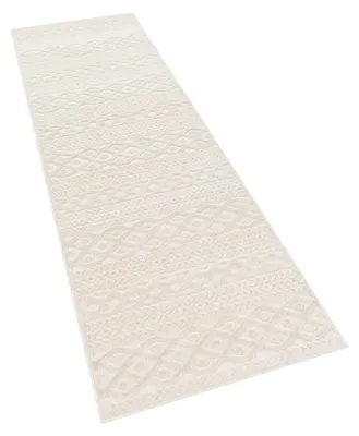 Produktbild von Outdoor Teppich Wetterfest Balkon Wohnzimmer Skandinavisches Boho Einfarbig Grösse 80x150 cm