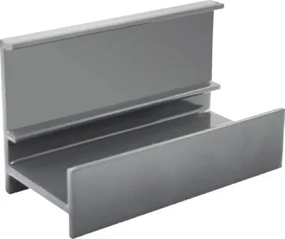 Zdjęcie produktu dla Aluminiowy profil schodowy Renoplast SW z wentylowaną podłogą, dolny wspornik schodowy 6 cm, szary