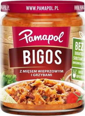 Image de Pamapol « Bigos » Potée de choucroute cuite à la vapeur avec saucisse 500 g